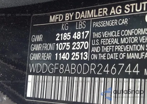 2013 Mercedes-Benz C 300 Sport 4Matic/Luxury 4Matic from USA, damaged, VIN WDDGF8AB0DR246744